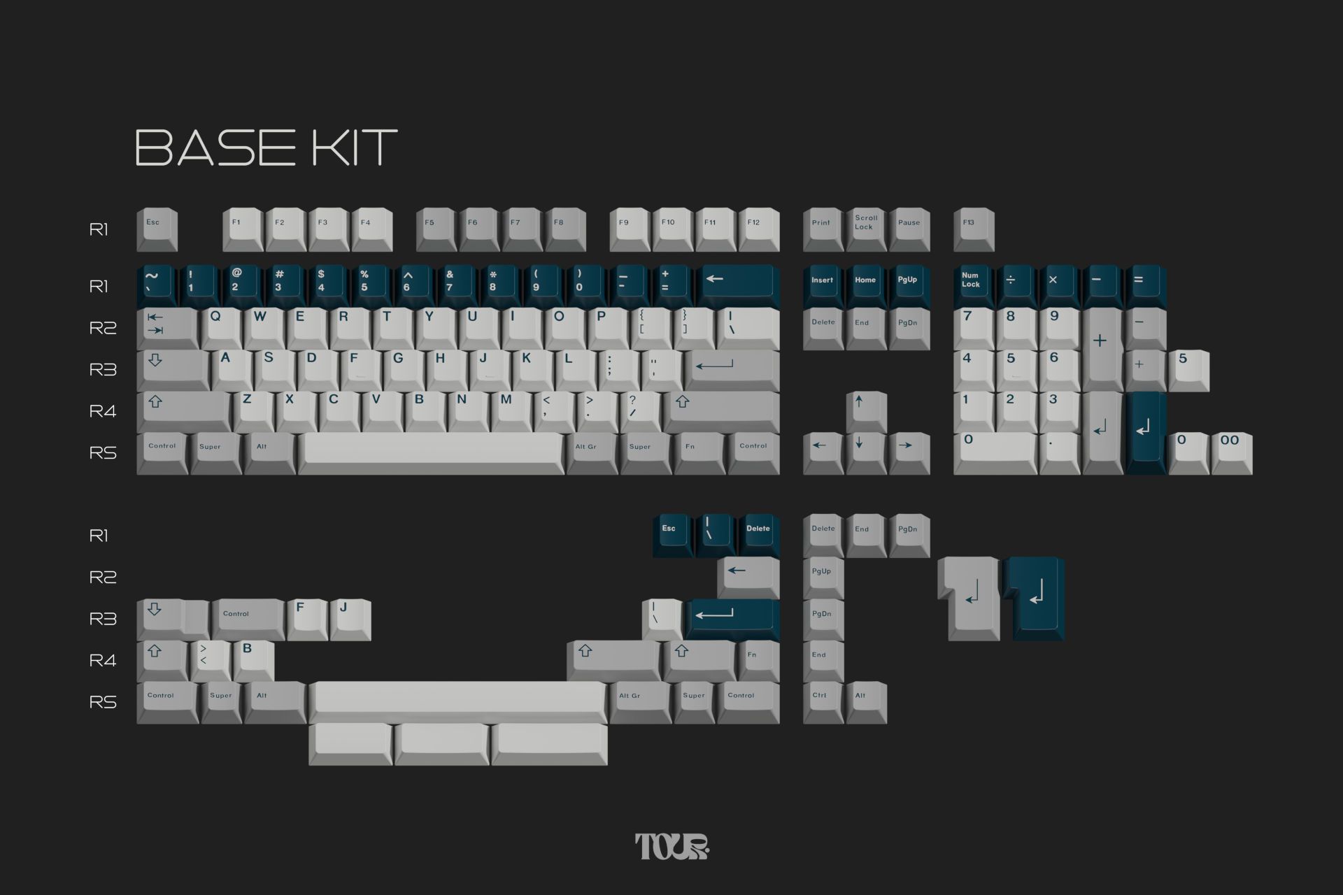 GMK CYL Prussian Alert - Base Kit