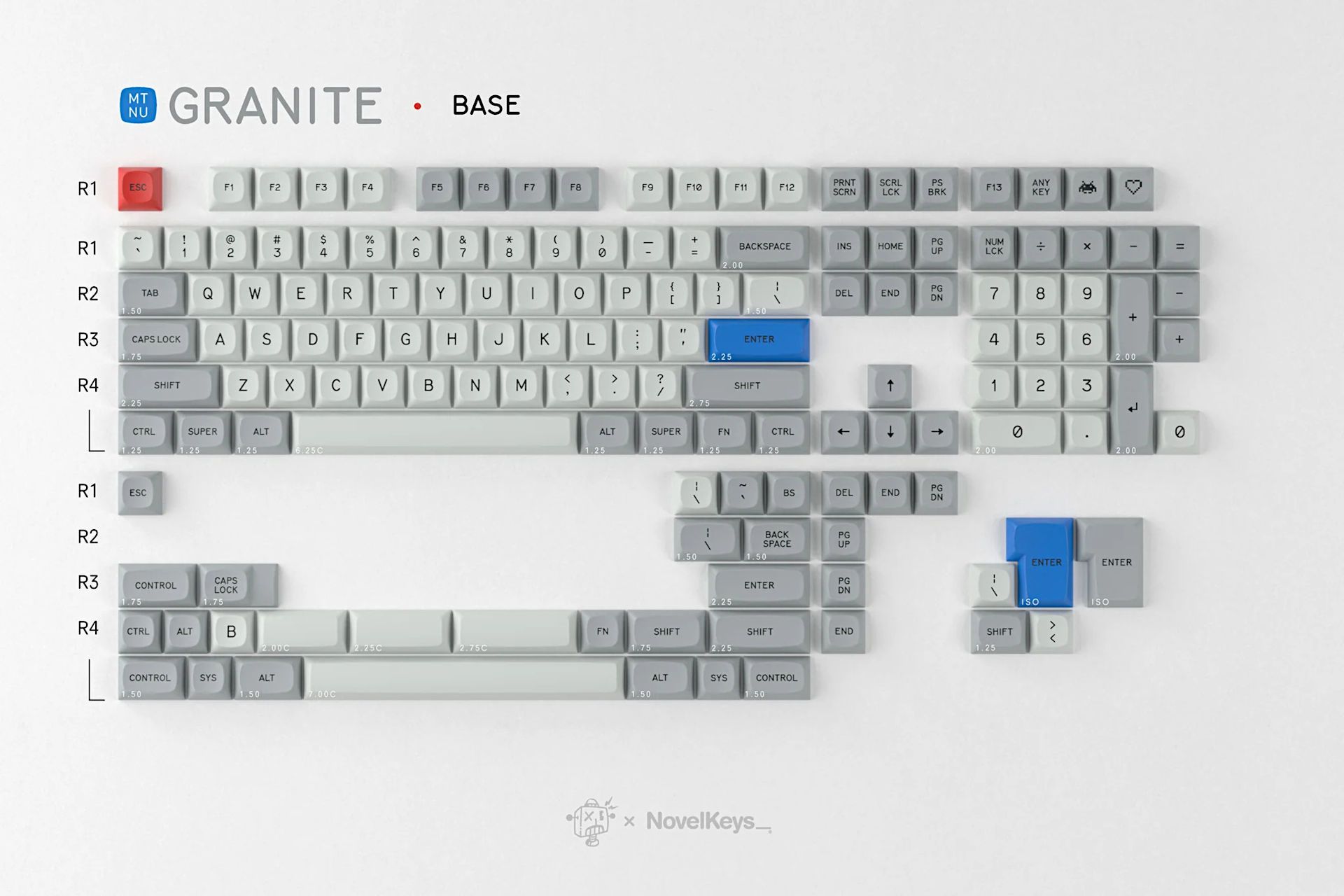 GMK MTNU Granite - Base Kit