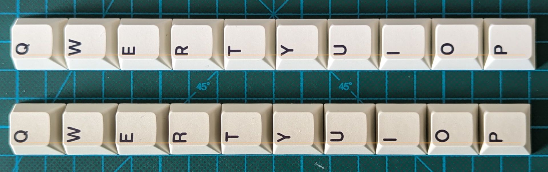 MonacoKeys PBT Classic - Vertical Alignment