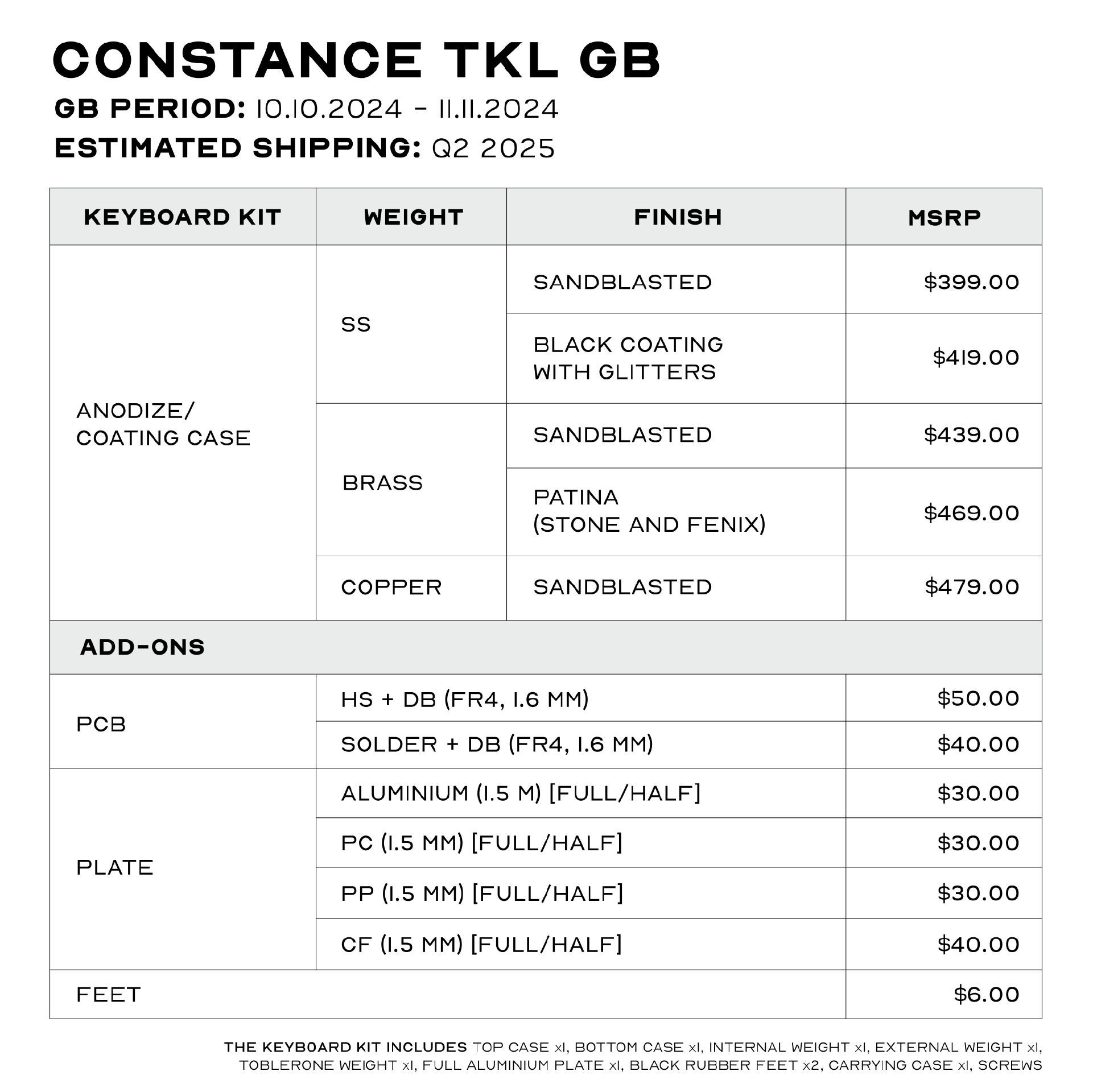 Constance TKL by Aiglatson Studio - Prices